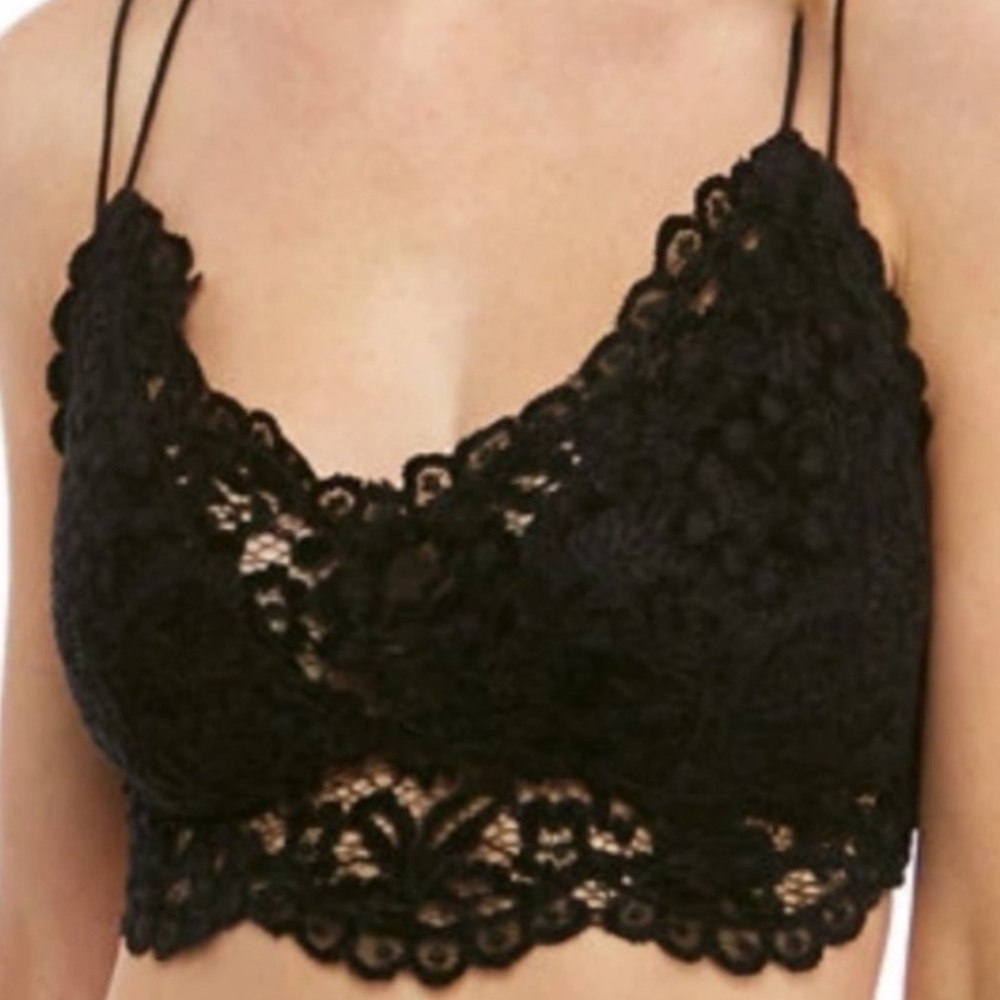 FREE PEOPLE INTIMATELY CELINE BRALETTE IN BLACK